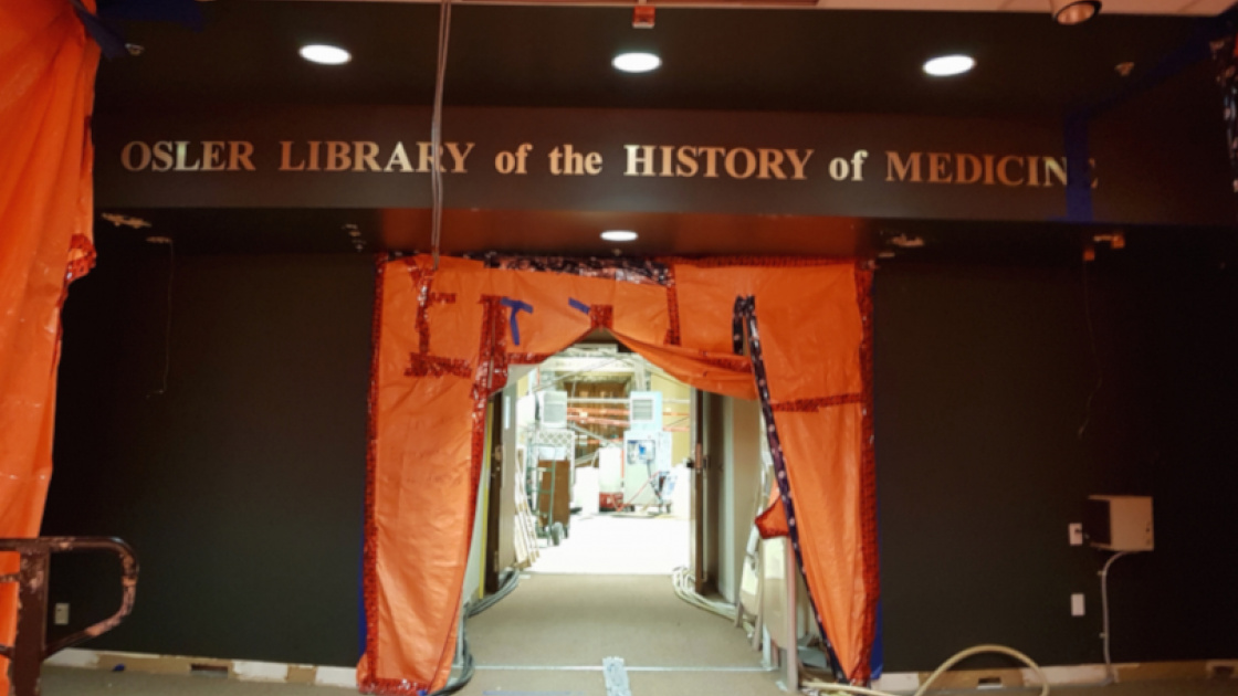 McGill University Osler Library during renovations